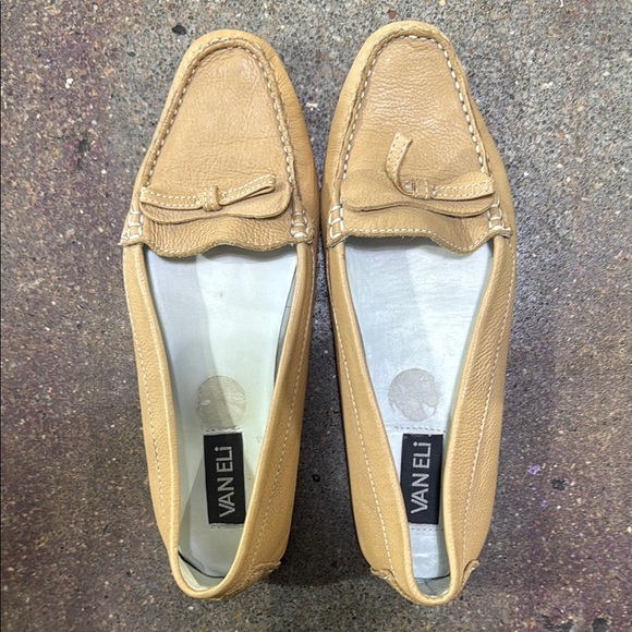 Vaneli Tan Leather Loafers - Picture 3 of 4